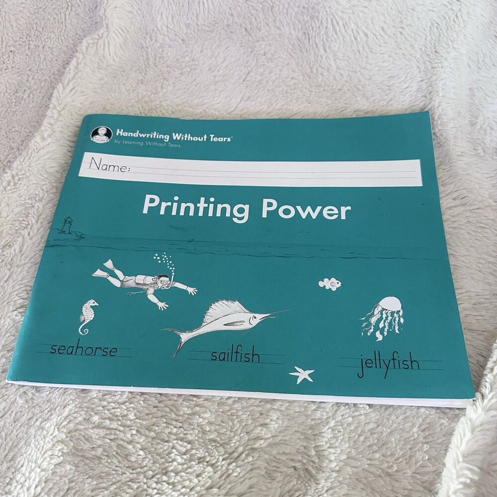 Handwriting Without Tears Printing Power Unused Workbook Homeschool